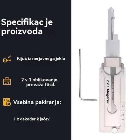 🔐Posebna ponudba tega tedna🔑 - Dekoder ključev iz nerjavečega jekla