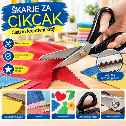 🔥✂️ Cikcak škarje za blago, na voljo v 5 velikostih.