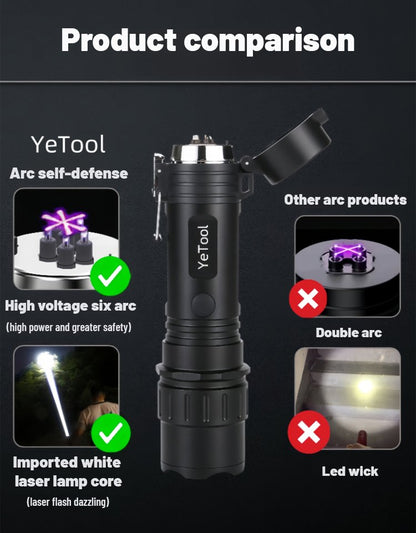 🎁🎁 2-v-1 svetilka za samoobrambo Arc