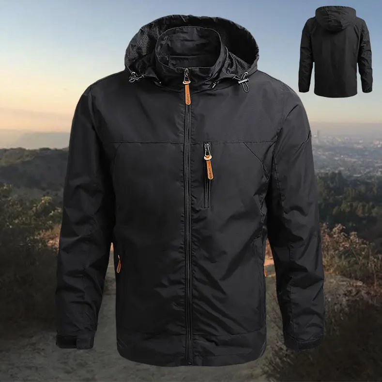 💥【M–5XL】Moška vetrovna in vodoodporna jakna s kapuco