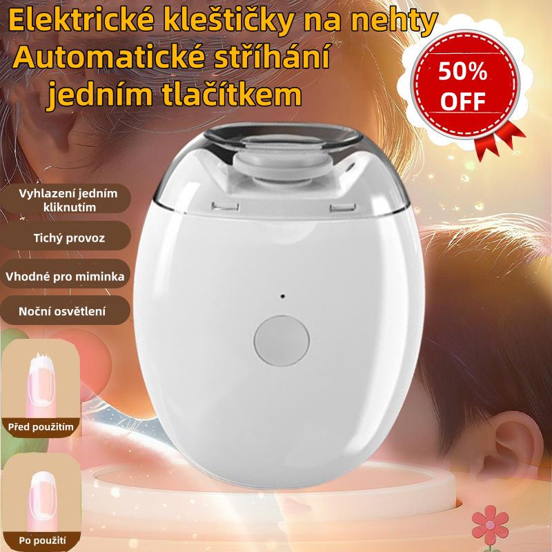 💅 Kupte 1 kus a získejte 1 zdarma! ✨ Automatický pilník na nehty pro bezpečnou a šetrnou péči o nehty 👶🔧