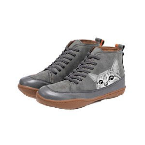 【35-43】Zapatos cómodos con estampado de gato para mujer