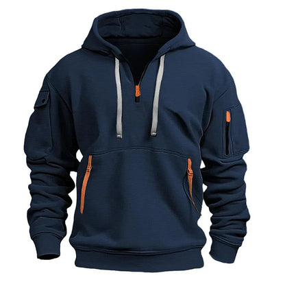 👕Novo za jesen/zimo 【S-5XL】 Moška srajca/pulover s kapuco in zadrgo ter številnimi žepi – Brezplačna dostava