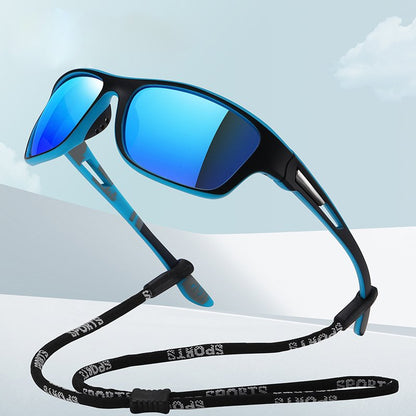 🕶⚡ Pánské sportovní sluneční brýle, polarizované s reflexními pravými skly, moderní a odolné proti prachu, ideální pro venkovní jízdu 4239866