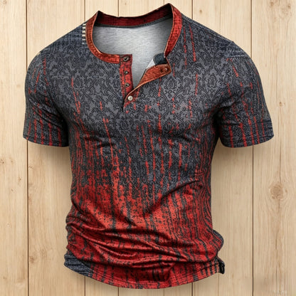 🎁😍【Időben Korlátozott Ajánlat】👔【S-6XL】Férfi Rövid Ujjú Mintás Póló