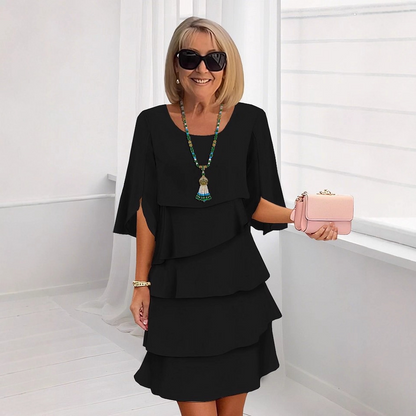 💃【S-3XL】🎁Elegantní vrstvené šaty s volánkovými manžetami, které snadno vytvoří stylový vzhled vhodný pro různé příležitosti💃 4246185