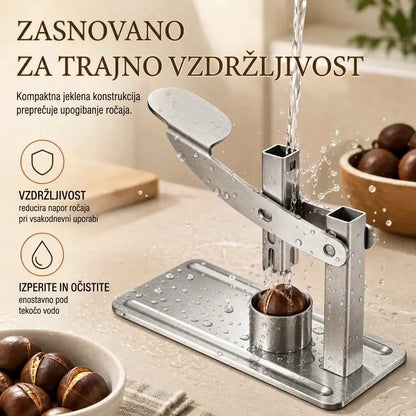 🥜💪 Klešče za lomljenje oreščkov z ročajem – iz nerjavečega jekla, pripravljene za takojšnjo uporabo