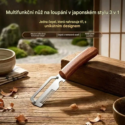 ✅Kupte 1, dostanete 1 zdarma (2 položky) 🧅🔪 Multifunkční kuchyňská škrabka 3 v 1: Loupejte, krájejte a otevírejte lahve! 🔥