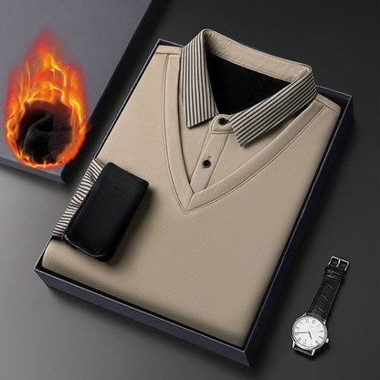 🔥👔【M-4XL】Nová pánská košile s imitací žinylky 4248332