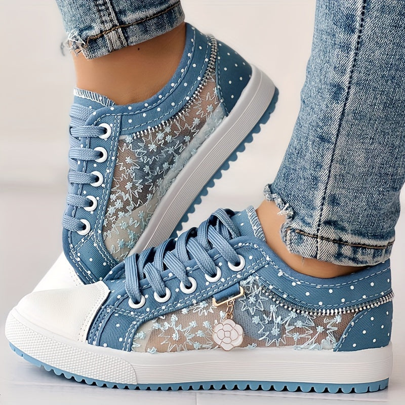 💕【35-42】2026 zapatos de lona de encaje huecos casuales de moda