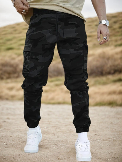 🛠️  👖 Trpežne taktične delovne hlače - iz mešanice najlona in bombaža z več praktičnimi žepi, idealne za delo na prostem 🌲