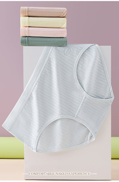 💖🔥【Paket 7】Zadnji dan 50% popusta: ženske bombažne hlačke z visokim pasom, antibakterijske