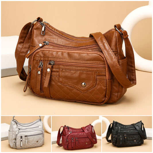 💥👜2025 Nuevo bolso de hombro/bandolera de cuero suave de gran capacidad