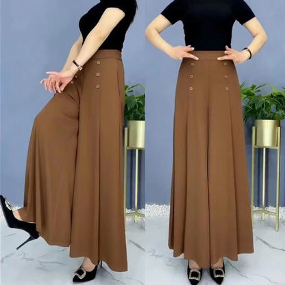 🔥💖【M-5XL】 Γυναικεία φούστα με ψηλή μέση και φαρδιά μπατζάκια για την άνοιξη και το καλοκαίρι του 2026