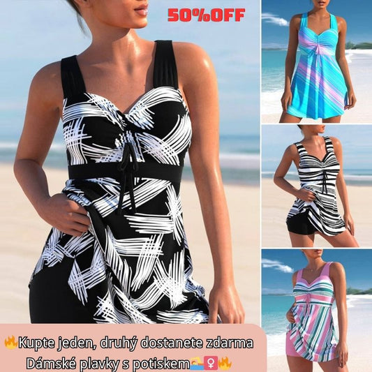 🩱🏖️【S-5XL】【✨Kupte jeden kus zdarma】Nový dámský plavkový set s potiskem, rok výroby 2026