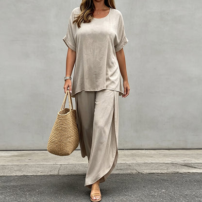 💃💃【S-5XL】 Ženski plus size casual komplet 2026 【Top + hlače】