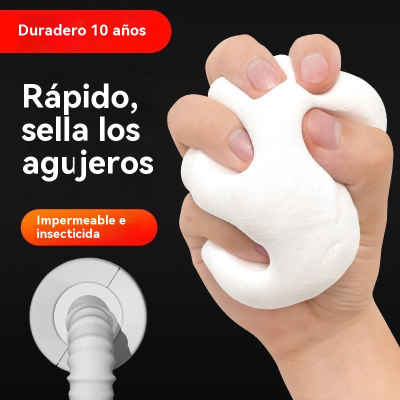 🏠🔧 Masilla Selladora Impermeable para Tuberías y Orificios de Aire Acondicionado | Sellado Fuerte para Paredes y Desagües 💧❄️