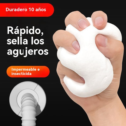 🏠🔧 Masilla Selladora Impermeable para Tuberías y Orificios de Aire Acondicionado | Sellado Fuerte para Paredes y Desagües 💧❄️