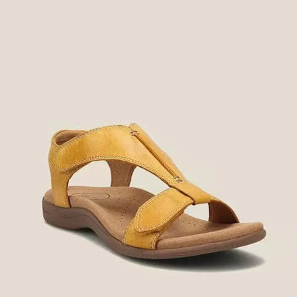 👡🌻Damskie sandały na platformie z miękkiej skóry bydlęcej