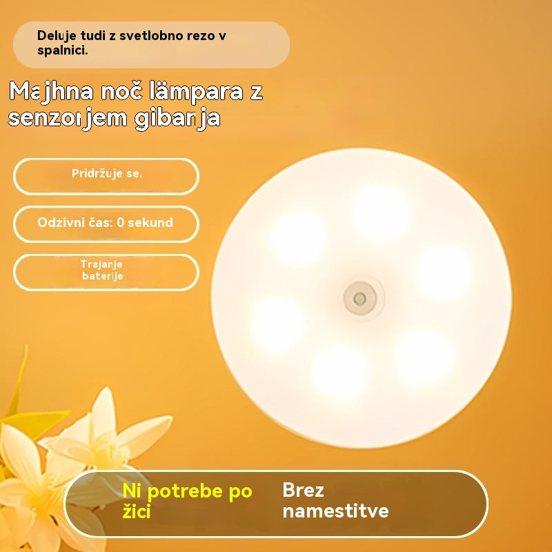 🏡💡【Kupite 2, dobite 2 gratis】Pametna LED lučka, ki zazna človeško telo, enostavna za polnjenje in praktična