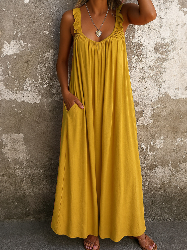 👗🌺Ρομαντικό φόρεμα γυναίκας-Ιδανικό για καθημερινή χρήση με στυλ και άνεση