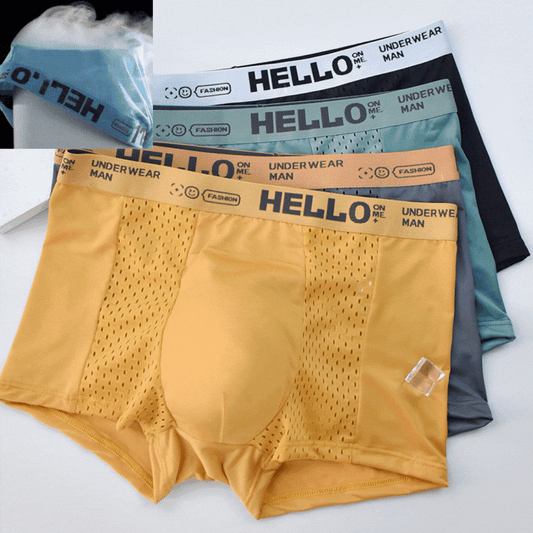 [6 komada u setu] Visokokvalitetne muške bokserice od prozračne mrežaste tkanine