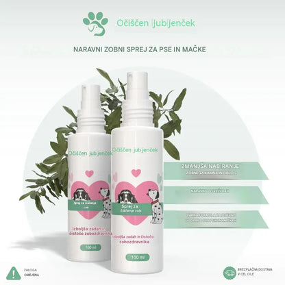 🐶🐱【Kupite 1, dobite 1 gratis】Sprej za čiščenje ustne votline in zob za hišne ljubljenčke