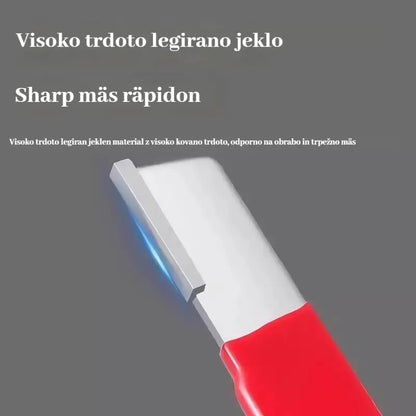 【2-delni】Prenosni in hitri brusilnik za vrtne škarje, kuhinjske nože in strgala.