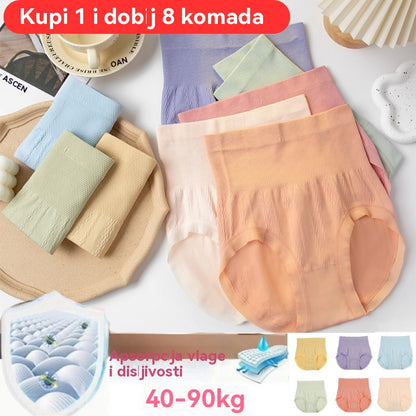 🔥【1 set od 8 komada】🔥Zadnji dan - 50% popusta - Antibakterijske gaćice visokog struka za kontrolu trbuščića - 4213844