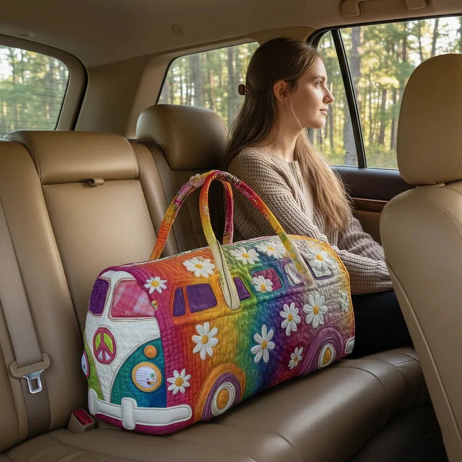 [Novedades de 2026, oferta por tiempo limitado]Bolsa de viaje acolchada Hippie Van