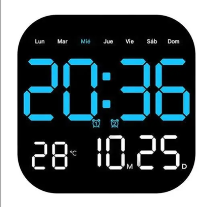 🕰️🛏️Digitalna ura za dom/pisarno z dvojno uporabo: Nežno vas zbudi, poslovite se od nadležnih alarmov! Nastavljiva svetlost, tiho delovanje ponoči. Prikazuje tudi temperaturo. Zanesljiv spremljevalec za vaše vsakdanje življenje. 🌙