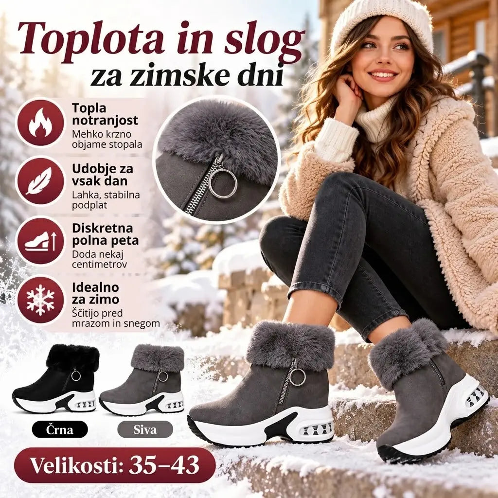 1 par za 38 €.🔥😍【35–43】Ženski jesensko-zimski čevlji z debelim podplatom, podloženi s polarnim flisom, topli in udobni