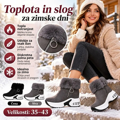 1 par za 38 €.🔥😍【35–43】Ženski jesensko-zimski čevlji z debelim podplatom, podloženi s polarnim flisom, topli in udobni