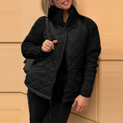 🔥 Chaqueta acolchada de punto para mujer – ligera, cálida y perfecta para el invierno