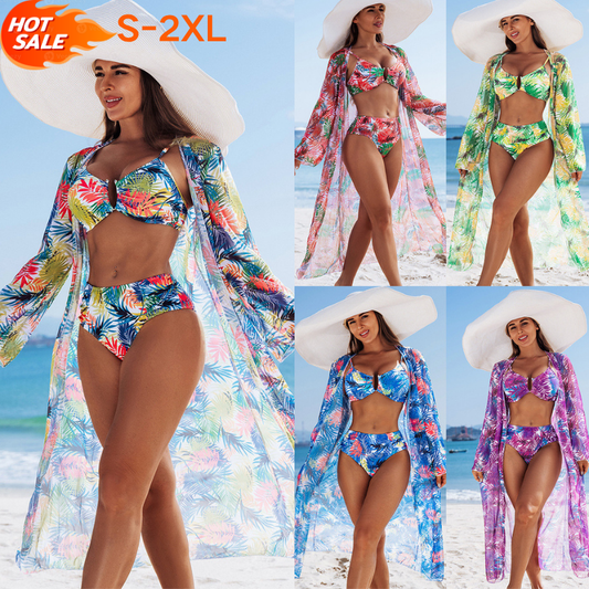 🩱🏖️【S-2XL】Moden in seksi tridelni bikini, visoke kakovosti