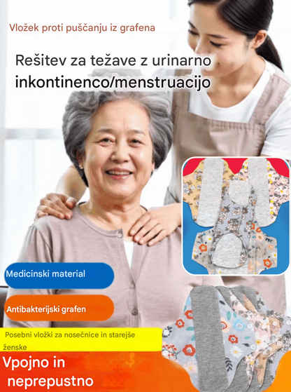 🔥🌈【Kupite 3, dobite 2 gratis】Pralno antibakterijsko spodnje perilo iz grafena, ki preprečuje stransko puščanje