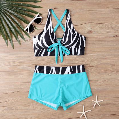 🏊‍👙【S-5XL】Časově omezená sleva 50 %🌴 Elegantní plavky s potiskem pro větší velikosti
