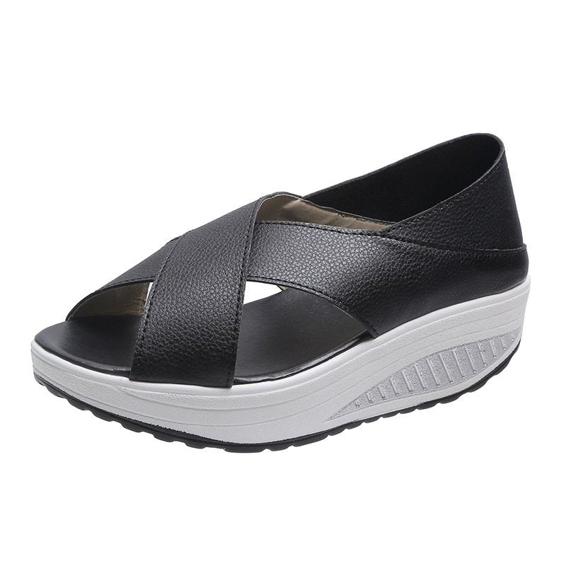 [Tallas 35-40] Nuevas sandalias casuales para mujer 2026, suela gruesa, transpirables, con puntera abierta. 4313678