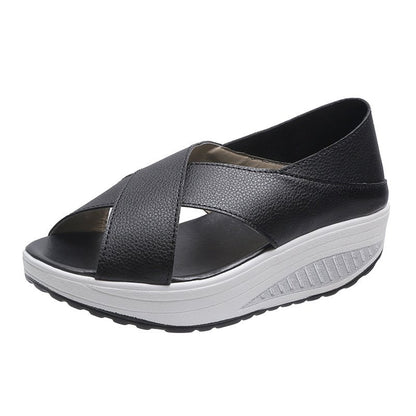 [Tallas 35-40] Nuevas sandalias casuales para mujer 2026, suela gruesa, transpirables, con puntera abierta. 4313678