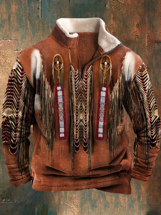 🔥✨【S-4XL】Moška jesensko/zimska jopa z dolgimi rokavi in 3D potiskom za leto 2025