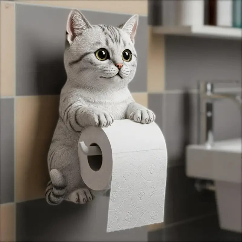 🐱Držalo za toaletni papir z motivom ljubke mačke