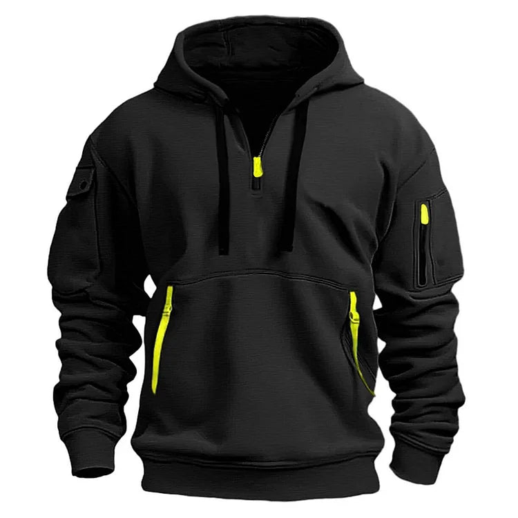 👕Novo za jesen/zimo 【S-5XL】 Moška srajca/pulover s kapuco in zadrgo ter številnimi žepi – Brezplačna dostava
